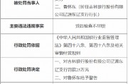 吉林银行辽源东辽支行被罚25万元：因贷后检查不尽职
